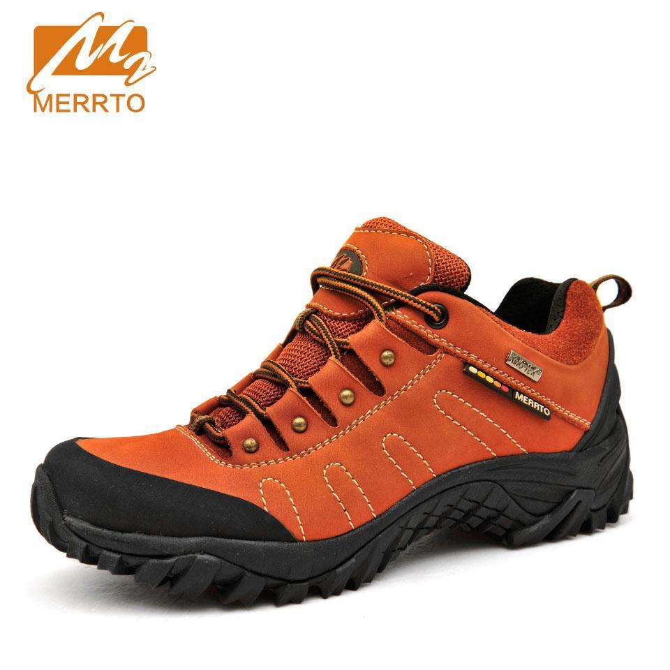Merrto Women'S Hiking Shoes Waterproof Cowhide Trekking Camping Shoes Breathable-handsome outdoor Store-18016-18004 khaki-5-Bargain Bait Box