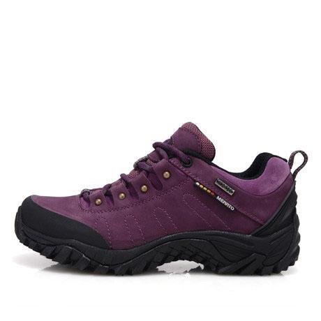 Merrto Women&#39;S Hiking Shoes Waterproof Cowhide Trekking Camping Shoes Breathable-handsome outdoor Store-18016-18004 purple-5-Bargain Bait Box