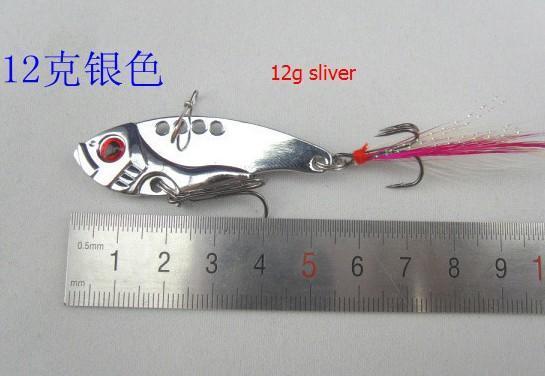 Metal Fishing Lure Crankbait Floating Crank Spinnerbait Green And Gold Bait-Rompin Fishing Tackle Store-12g sliver-Bargain Bait Box