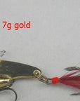 Metal Fishing Lure Crankbait Floating Crank Spinnerbait Green And Gold Bait-Rompin Fishing Tackle Store-7g gold-Bargain Bait Box