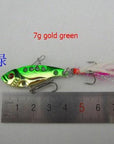 Metal Fishing Lure Crankbait Floating Crank Spinnerbait Green And Gold Bait-Rompin Fishing Tackle Store-7g gold green-Bargain Bait Box