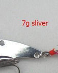Metal Fishing Lure Crankbait Floating Crank Spinnerbait Green And Gold Bait-Rompin Fishing Tackle Store-7g sliver-Bargain Bait Box