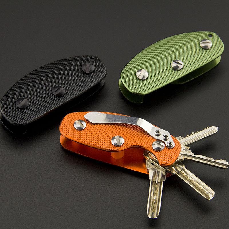 Metal Key Wallet Diy Edc Pocket Key Organize Smart Key Ring Wallets Metal Car-Key Wallets-NASTASSA Official Store-Black-Bargain Bait Box