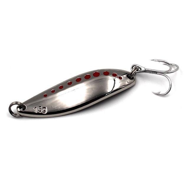 Metal Lure Fishing Lure Spoon 7.5G 10G 15G 20G Gold/Silver Fishing Tackle Hard-Enjoying Your Life Store-Silver15g-Bargain Bait Box