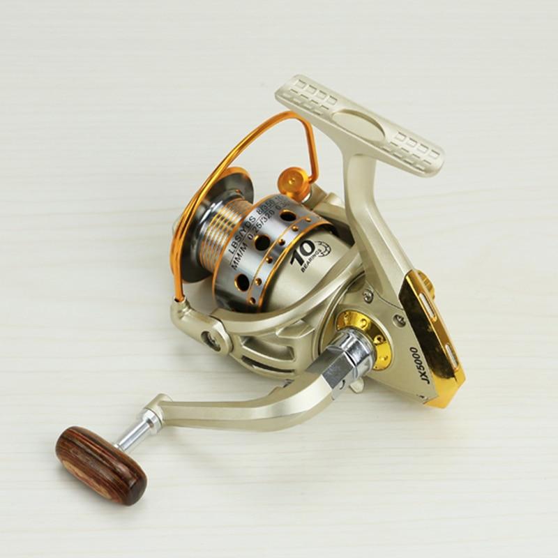 Metal Spool Spinning Fishing Reel Freshwater Saltwater Fishing 1000-7000-Fishing Reels-Fahrenheit01 Store-Gold-12-1000 Series-Bargain Bait Box