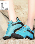 Milanao Arrival Climbing Mountaineer Man Shoestrekking Trainer Sport Walking-MILANAO Official Store-Men Black-4-Bargain Bait Box