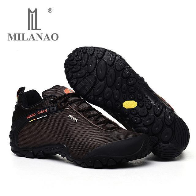 Milanao Arrival Climbing Mountaineer Man Shoestrekking Trainer Sport Walking-MILANAO Official Store-Men Brown-4-Bargain Bait Box