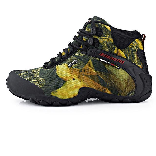 Milanao Waterproof Men&#39;S Hiking Boots Outdoor Shoes Autumn Winter Sport Men-MILANAO Official Store-Yellow-7.5-Bargain Bait Box