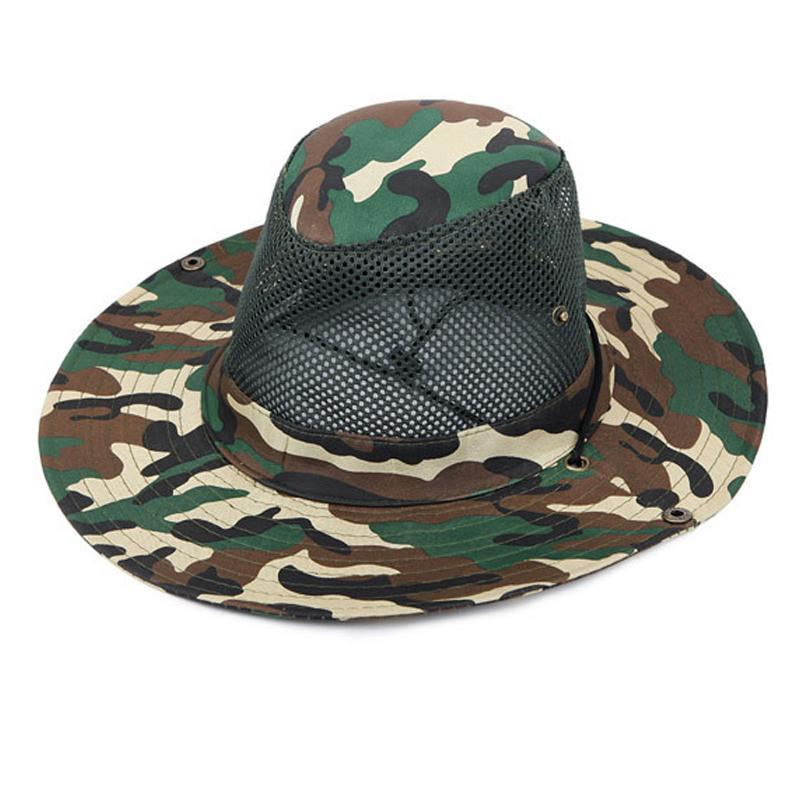 Military Camo Bucket Fishing Hats Fishing Cap Hat Sun Protection Breathable-Hats-Bargain Bait Box-Bargain Bait Box