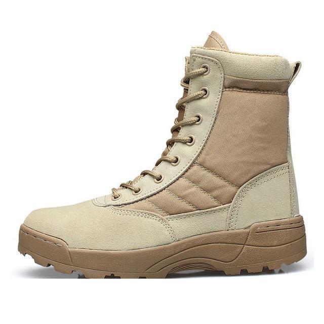 Military Men&#39;S Outdoor Breathable Hiking Tactical Boots Men Army Combat-Shop2927099 Store-Beige-6-Bargain Bait Box