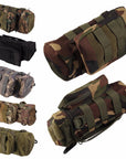 Military Molle Straps Tactical Bag Kettle Water Bottle Pouch Outdoor Utility Bag-gigibaobao-Green-Bargain Bait Box