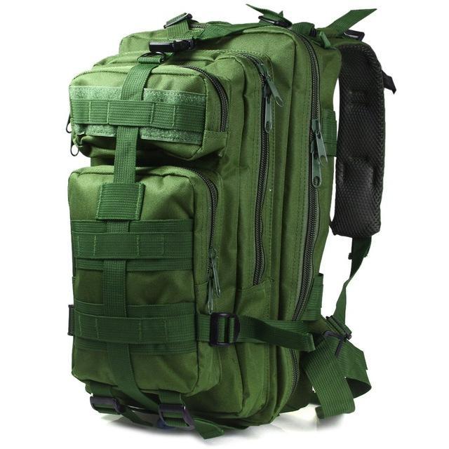 Military Tactical Backpack Oxford 9 Colors 30L 3P Bags Tactical Backpack Outdoor-Shenzhen Outdoor Fishing Tools Store-ARMY GREEN-Bargain Bait Box