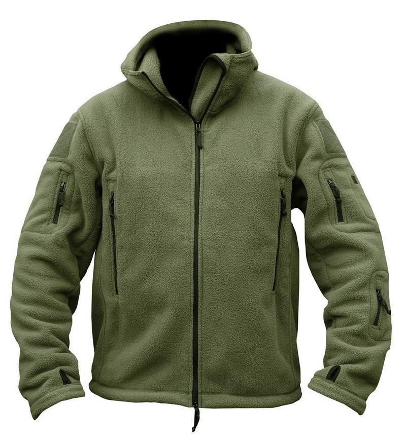 Military Tactical Outdoor Soft Shell Fleece Jacket Men Army Polartec-Wolf outdoor mall-Black-S-Bargain Bait Box