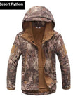 Military Tactical Tad Sharkskin Jacket Or Pants Men Outdoor Hunting Clothes-Fuous Outdoor Store-011 Desert Python-S-Bargain Bait Box