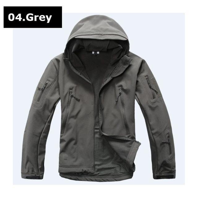 Military Tactical Tad Sharkskin Jacket Or Pants Men Outdoor Hunting Clothes-Fuous Outdoor Store-04 Grey-S-Bargain Bait Box