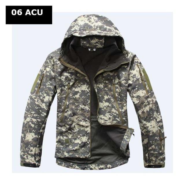 Military Tactical Tad Sharkskin Jacket Or Pants Men Outdoor Hunting Clothes-Fuous Outdoor Store-06 ACU-S-Bargain Bait Box