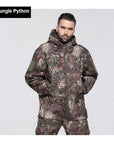 Military Tactical Tad Sharkskin Jacket Or Pants Men Outdoor Hunting Clothes-Fuous Outdoor Store-09 Jungle Python-S-Bargain Bait Box