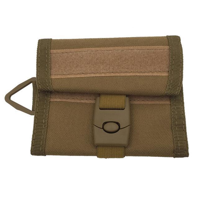 Military Tactical Wallet Id Credit Card Holder Coin Pocket Camping Hiking-AirssonOfficial Store-Tan-Bargain Bait Box