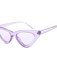 Mineway Brand Designer Sunglasses Women Vintage Cat Eye Sexy Small Frame-Sunglasses-MINEWAY Store-Purple frame purple-Bargain Bait Box