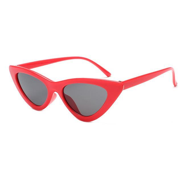 Mineway Brand Designer Sunglasses Women Vintage Cat Eye Sexy Small Frame-Sunglasses-MINEWAY Store-Red frame gray-Bargain Bait Box