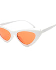 Mineway Brand Designer Sunglasses Women Vintage Cat Eye Sexy Small Frame-Sunglasses-MINEWAY Store-White frame orange-Bargain Bait Box