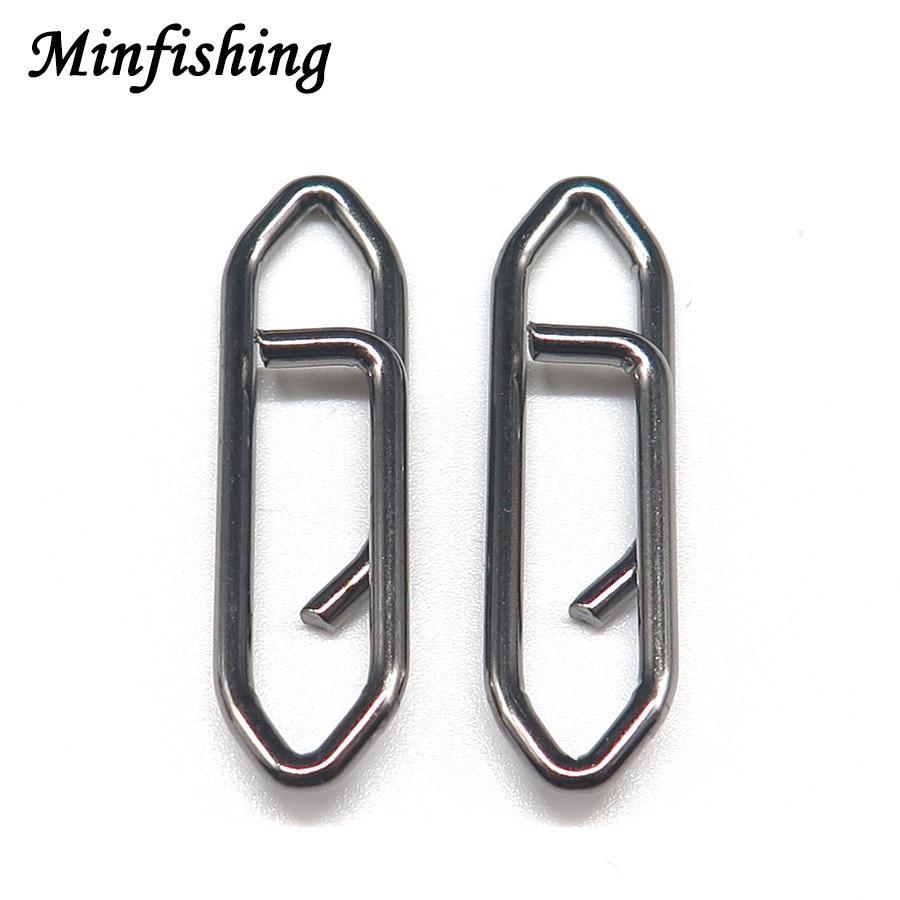 Minfishing 100 Pcs Powerful Fishing Snap Stainless Steel Fishing Clip-Fishing Tools-Minfishing Fishing Tackle Store-Size S 19mm-Bargain Bait Box