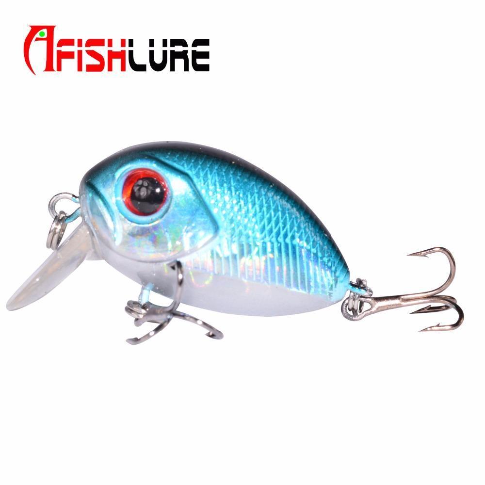 Mini Crank 36Mm 3.5G Fishing Lure Hard Bait Fishing Tackle With Bkk Hooks-Afishlure Official Store-Blue-Bargain Bait Box