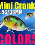 Mini Crank 36Mm 3.5G Fishing Lure Hard Bait Fishing Tackle With Bkk Hooks-Afishlure Official Store-COLOR5-Bargain Bait Box