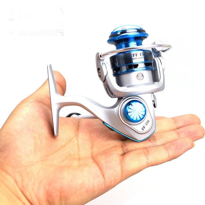Mini Fishing Reels Ff150 Small Size Spinning Reel All Metal Rocker Arm-Spinning Reels-Even Sports-Bargain Bait Box