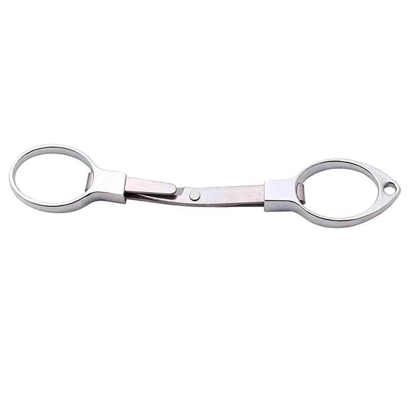 Mini Folding Stainless Steel Scissors Keychain Fishing Travel Scissor Cutter-B2C Shop 88 Store-Golden-Bargain Bait Box