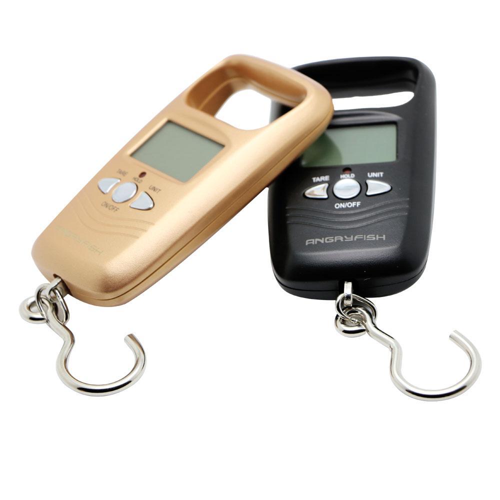 Mini Hanging Scale Pocket Portable Lcd Digital Hanging Luggage Weighting Fishing-Fishing Scales & Measurement-Bargain Bait Box-Golden-Bargain Bait Box