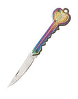 Mini Key Knife Letter Camp Outdoor Keyring Ring Keychain Fold Open Opener Pocket-Xiaomii_Holiday Store-Colorful-Bargain Bait Box