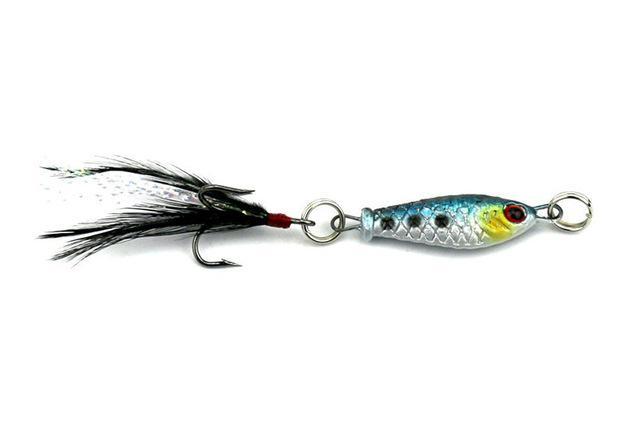 Mini Metal Fishing Lure With Feather Lifelike 3D Eye Artificial Fish Hard Bait-leo Official Store-4-Bargain Bait Box