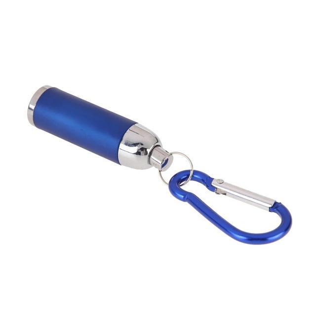 Mini Pocket Flashlights Carabina Keychain Led Torch Lamp Light Flashlight For-Under the Stars123-Blue-Bargain Bait Box