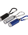 Mini Pocket Flashlights Carabina Keychain Led Torch Lamp Light Flashlight For-Under the Stars123-Sliver-Bargain Bait Box