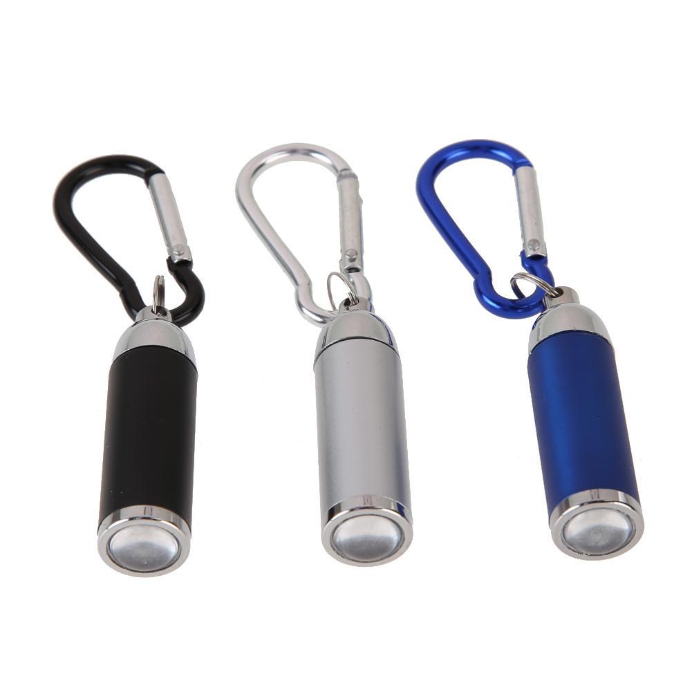 Mini Pocket Flashlights Carabina Keychain Led Torch Lamp Light Flashlight For-Under the Stars123-Sliver-Bargain Bait Box