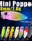Mini Popper Fishing Lures 38Mm 2.8G 3D Eyes Bait Crankbait Wobblers Tackle-A Fish Lure Wholesaler-COLOR1-Bargain Bait Box