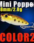 Mini Popper Fishing Lures 38Mm 2.8G 3D Eyes Bait Crankbait Wobblers Tackle-A Fish Lure Wholesaler-COLOR2-Bargain Bait Box