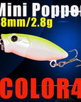 Mini Popper Fishing Lures 38Mm 2.8G 3D Eyes Bait Crankbait Wobblers Tackle-A Fish Lure Wholesaler-COLOR4-Bargain Bait Box