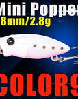 Mini Popper Fishing Lures 38Mm 2.8G 3D Eyes Bait Crankbait Wobblers Tackle-A Fish Lure Wholesaler-COLOR9-Bargain Bait Box