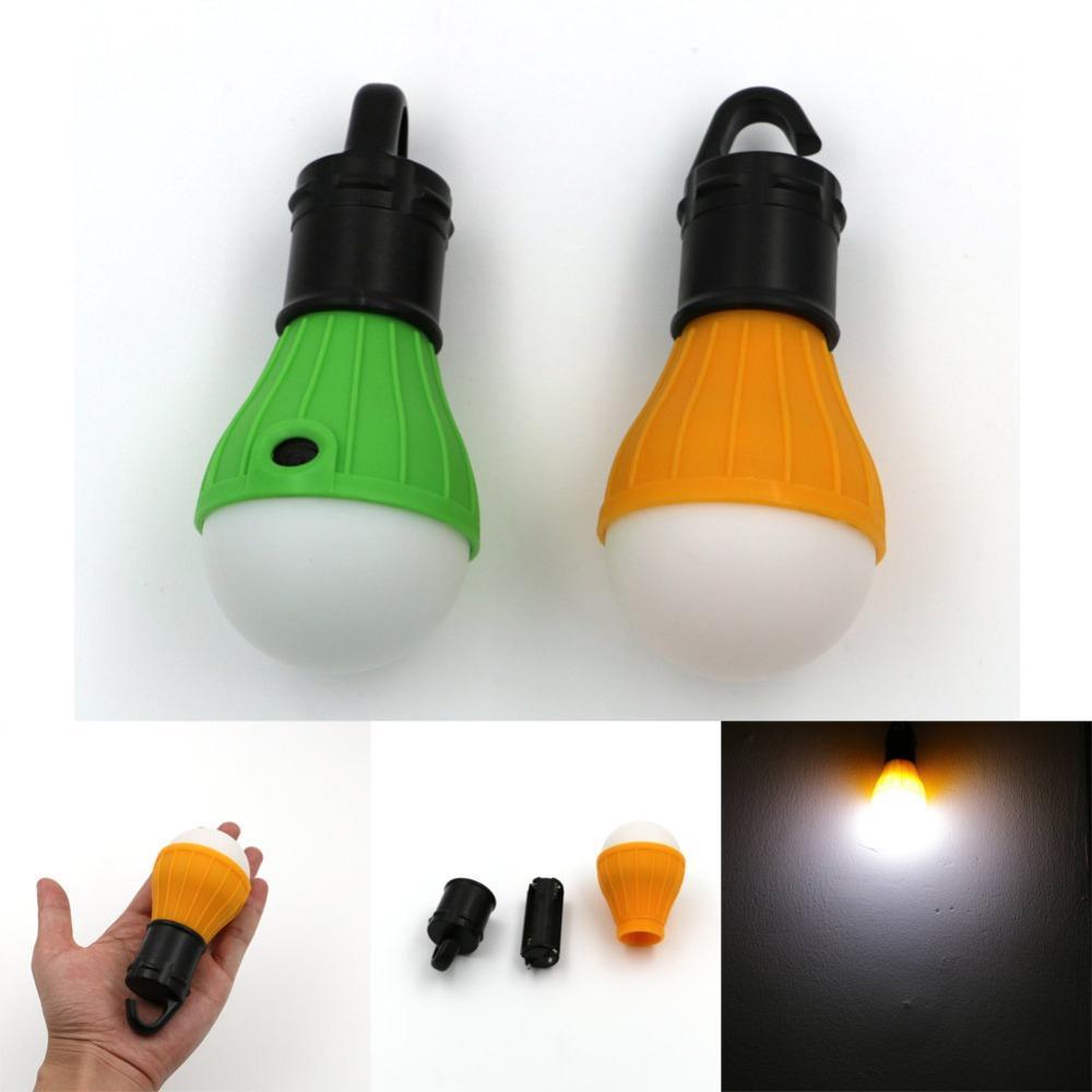 Mini Portable Led Light Hanging 3-Led Camping Lantern Soft Light Camp Lights-Camping Lights &amp; Lanterns-Bargain Bait Box-Orange-Bargain Bait Box