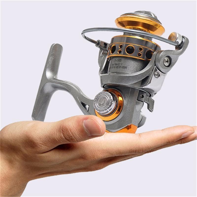 Mini Spinning Fishing Reel 12+1Bb Pesca Metal Wire Cup Carp Bait Casting Small-Spinning Reels-Dynamic Outdoor Store-Bargain Bait Box