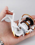 Mini Spinning Fishing Reel 5.2:1 Ultra-Light High-Strength-LLD Riding Store-Grey-Bargain Bait Box
