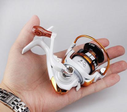 Mini Spinning Fishing Reel 5.2:1 Ultra-Light High-Strength-LLD Riding Store-white and black-Bargain Bait Box