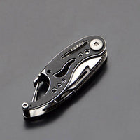 Mini Steel Multi Functions Pocket Edc Folding Knife Key Chain Multifunctional-Weekly_Sporting Store-Black-Bargain Bait Box