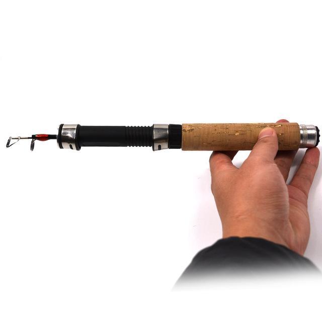 Mini Telescopic Ice Fishing Rod High Strength Fiberglass Shrimp Fishing Rod Pole-Ice Fishing Rods-Bargain Bait Box-White-&lt;1.8 m-Bargain Bait Box