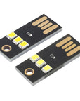 Mini Usb Power Ledporable Light 2W Ultra Low Power 2835 Chips Pocket Card Lamp-Automobiles Parts Selling Store-warm white-Bargain Bait Box