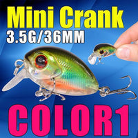 Minicrank 36Mm 3.5G Crank Bait Hard Plastic Artificial Fishing Lure Carp Pesca-A Fish Lure Wholesaler-COLOR1-Bargain Bait Box