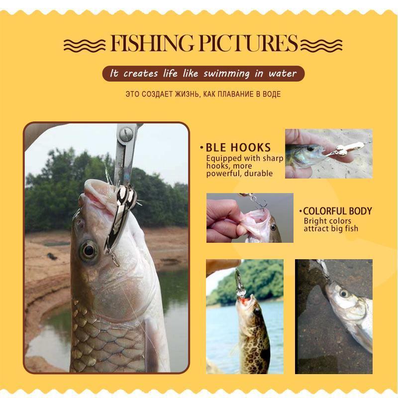 Mixed Colors Fishing Lures Spoon Bait Set Metal Lure Kit Sequins Dd Fishing-DONQL Store-Kit A-Bargain Bait Box