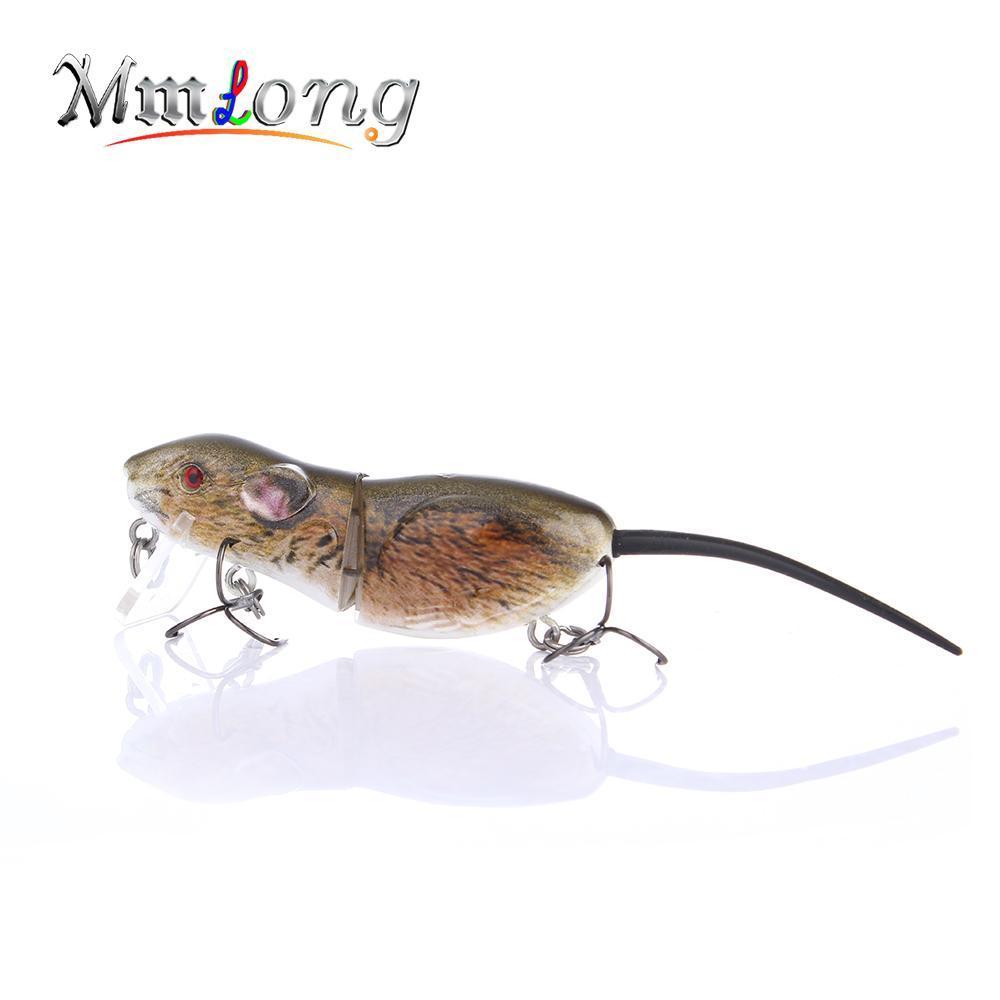 Mmlong 2.5" Rat Fishing Lure Realistic Mouse Crankbait Vivid 3D Eyes Swim Bait-Mmlong outdoor product Store-A-Bargain Bait Box